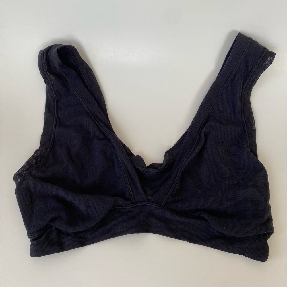 SKIMS Black Scoop Neck Bralette
